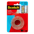 Scotch-Mount Clear Double-Sided Mounting Tape
