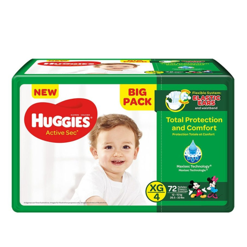 Huggies Active Sec Diapers Big Pack