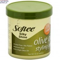 Softee Silky Shine Olive Oil Styling Gel, 16oz
