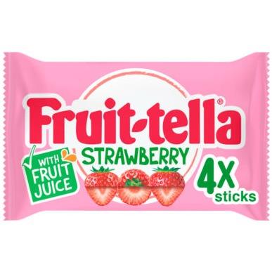 Fruittella Strawberry Chewy Sweets Multipack 4 Pack