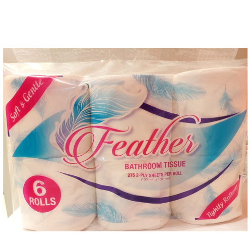 Feather 2 Ply Bathroom Tissue