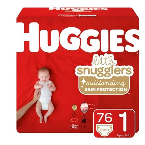 Huggies Little Snugglers NewBorn 76'S