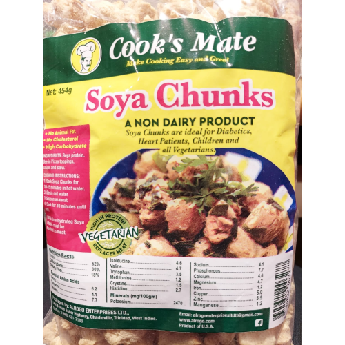 Cook's Mate Unflavored Soya Chunks