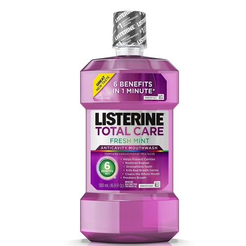 Listerine Total Care Anticavity Fluoride Mouthwash 500ml - SAVE $5.00