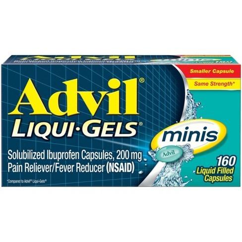 Advil Pain Reliever/Fever Reducer Liqui-Gel Minis - Ibuprofen 160 Count