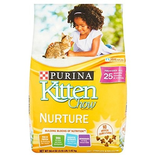 Purina Kitten Chow Dry Kitten Food, Nurture, 3.15 Pound
