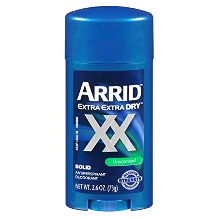 Arrid XX Extra Dry Solid Antiperspirant Deodorant, 2.0 Unscented