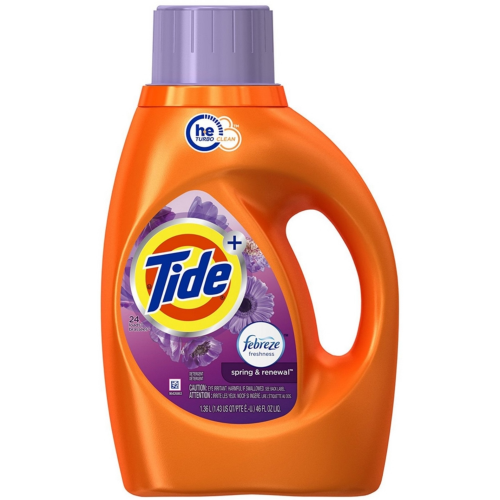 Tide Liquid Laundry Detergent, Spring & Renewal With Febreze 46 oz