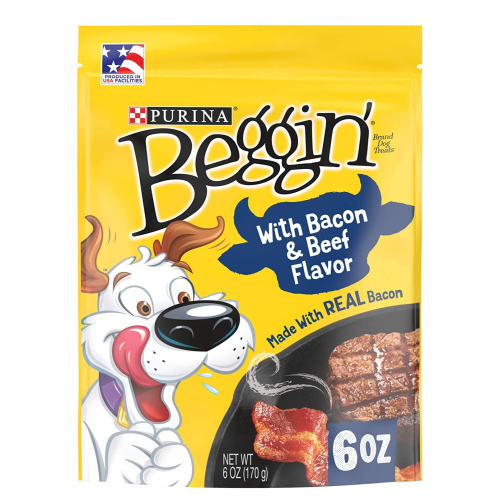 Purina Beggin Treats Original With Bacon & Beef 6 oz