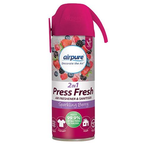 Airpure 2 In 1 Press Fresh Air Freshener & Sanitiser 180ml