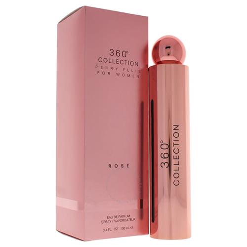 Perry Ellis Ladies 360 Degrees Collection Rose Eau De Parfum Spray 3.4 oz