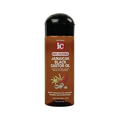 Fantasia IC Jamaican Black Castor Oil for Natural Hair Travel Size 100% Natural (2 oz)