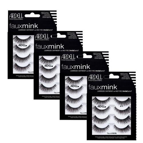 Ardell Professional Faux Mink Eyelashes, 4 Pack