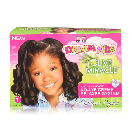 African Pride Dream Kids Miracle Relaxer Kit Olive, Regular