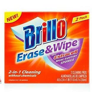 Brillo Erase & Wipe 2-in-1 Sponge 2pc