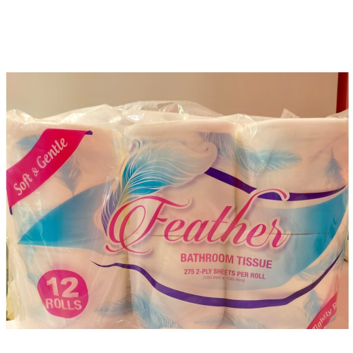 Feather 2 Ply Bathroom Tissue