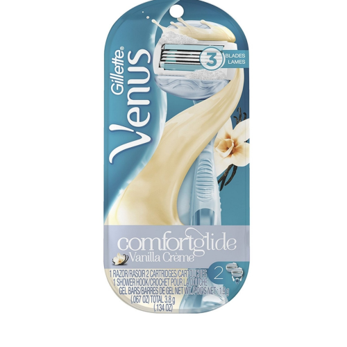 Gillette Venus Comfortglide Women's Razor with 2 Refills, Vanilla Creme