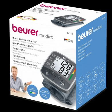 Beurer Medical Wrist Blood Pressure Monitor BC-32