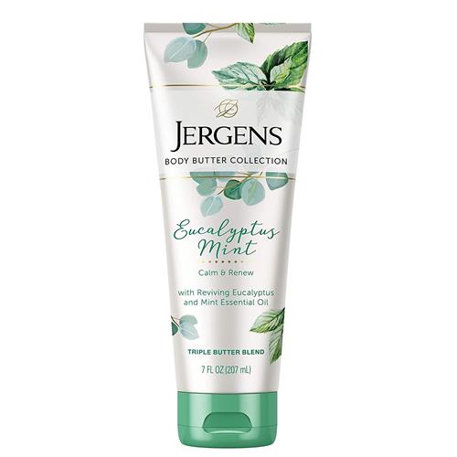 Jergens Eucalyptus Mint Body Butter, Infused with Essential Oils, 7 Fluid Ounce