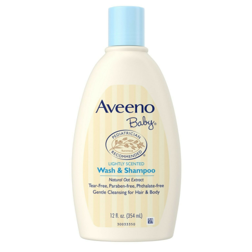 Aveeno Baby Wash & Shampoo, Lightly Scented, 12 fl oz, SAVE $12